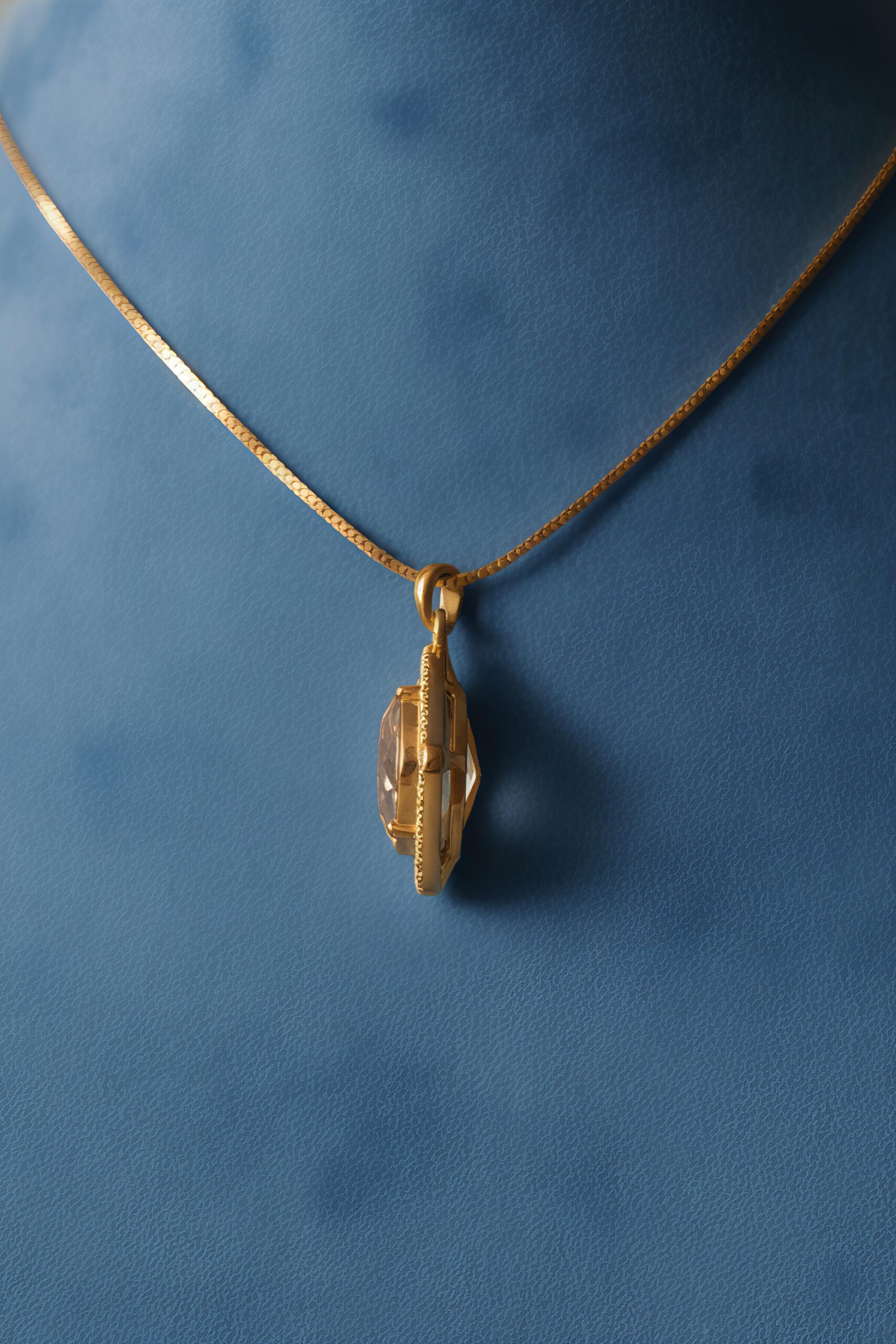 Only pendant with polki touch - Image 2